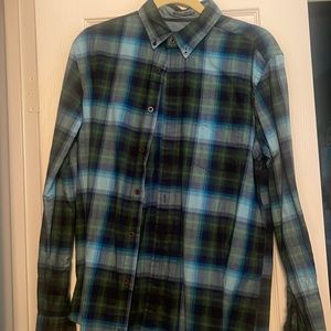 Plaid ls button down shirt